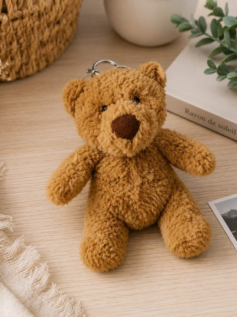 Jellycat Bartholomew JellBear Bag Charm Plush Keychain Backpack Charm + Dust Bag
